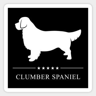 Clumber Spaniel Dog White Silhouette Magnet